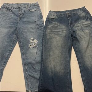 Blue Distressed Women Jeans